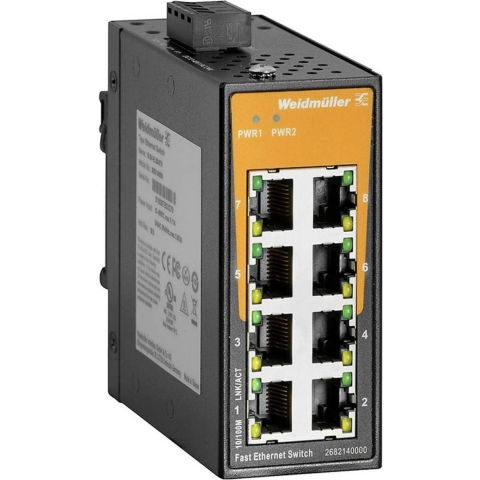 Weidmüller IE-SW-EL08-8TX Industrial Ethernet Switch 8 poorten 10 / 100 MBit/s