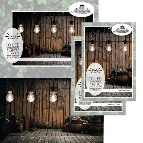 Buiten feestverlichting lichtsnoer warm wit 15 meter -