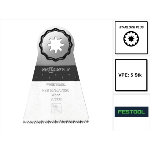 Festool Accessoires Hout-zaagblad HSB 50/65/J/OSC/5 - 203332