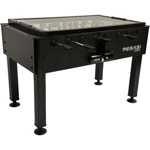 Voetbaltafel Pegasi | Forza Pro Black | Glasplaat