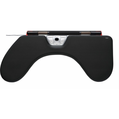 Contour Design RollerMouse RED Max + Armauflage Muis USB Zwart, Zilver 6 Toetsen 2800 dpi Polssteun