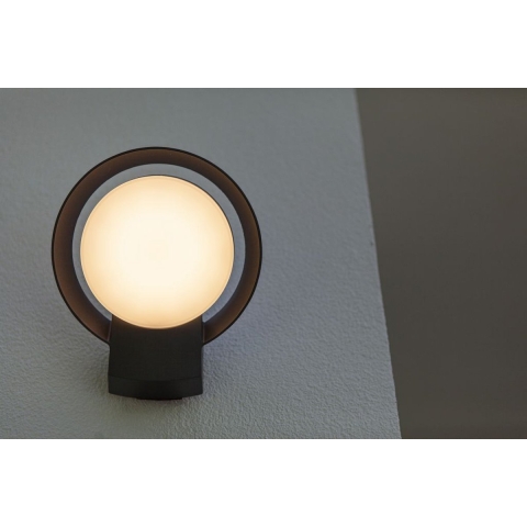 Lutec POLO 5205701118 LED-buitenlamp (wand) LED LED 15 W Antraciet