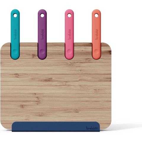 Trebonn Block Chopping Station Messen in Houder - Multicolor