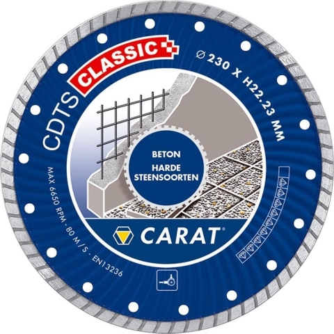 Carat DIAMANTZAAG BETON Ø115x22,23MM, CDTS CLASSIC - CDTSC11530 - CDTSC11530