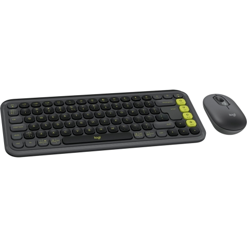 Logitech Pop Icon Combo Draadloos Toetsenbord En Muis Zwart