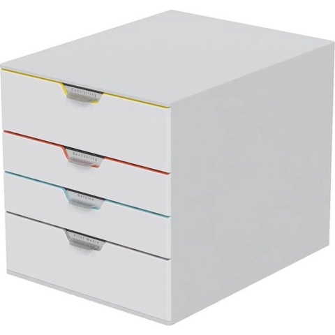 Durable VARICOLOR MIX 4 - 7624 762427 Ladebox Grijs DIN A4, DIN C4 Aantal lades: 4
