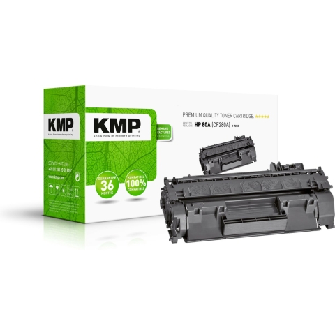KMP Toner vervangt HP 80A, CF280A Compatibel Zwart 3100 bladzijden H-T233 1235,8000