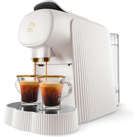 Alessi Koffiecupmachine Plisse - Geschikt voor L&apos;OR Barista, Nespresso® Cups - LM9014/W - Wit
