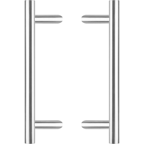 Intersteel Deurgrepen set T-schuin ø 30 mm - 500 mm rvs geborsteld