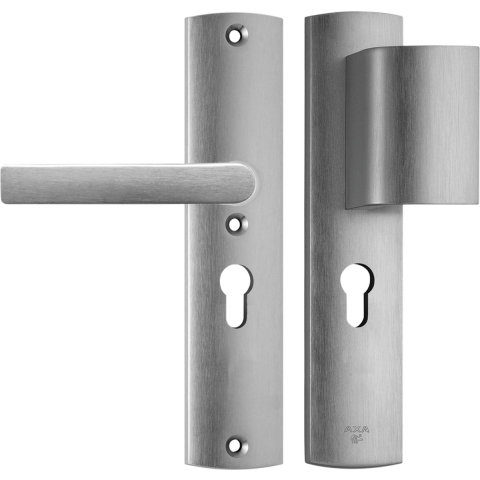 Veiligheidsbeslag Curve duwer+krukBlok PC55/omkeerbaar/242x52x13/alu. gesl. F1/SKG3