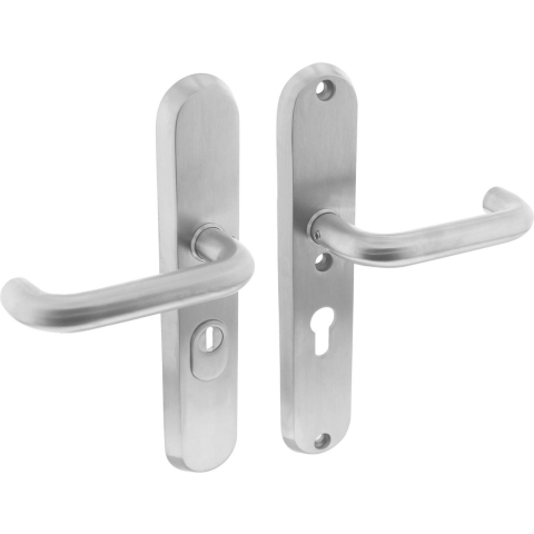 Intersteel Veiligheidsbeslag SKG3 profielcilindergat 55 mm met kerntrekbeveiliging achterdeurbeslag rvs geborsteld