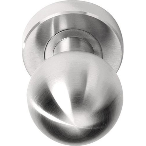 FORMANI Voordeurknop BASICS LB55V Vast op Rozet RVS