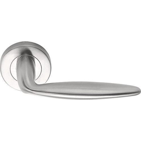 FORMANI Deurkruk BASICS LBXV op ronde rozet Mat RVS