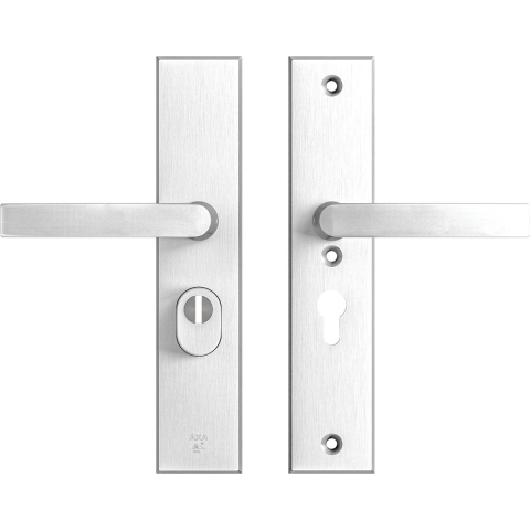 AXA Veiligheidsbeslag Edge Plus kruk Blok PC55 anti-kerntrek aluminium naturel