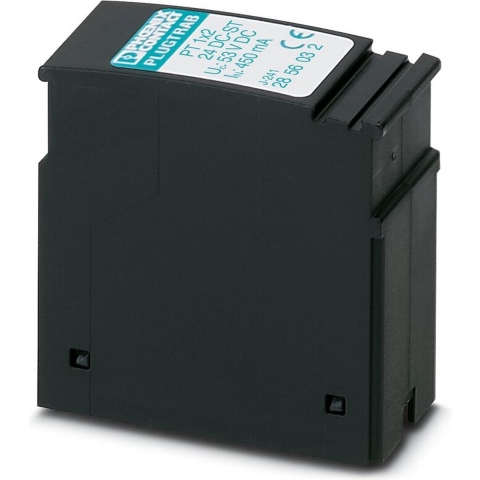 Phoenix Contact 2856032 PT 1X2-24DC-ST Insteekbare overspanningsafleider Set van 10 stuks Overspanningsbeveiliging voor: Verdeelkast 10 kA 10 stuk(s)