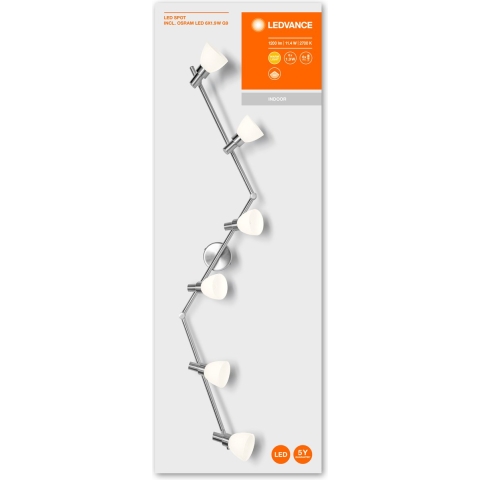 LEDVANCE LED SPOT G9 (EU) L 4058075540705 LED-plafondspot LED G9 11.4 W Zilver