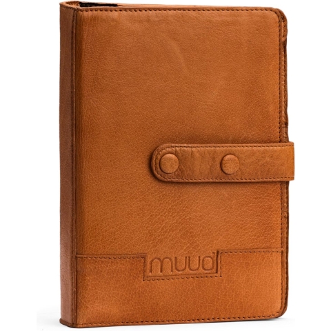 MUUD Carita Whisky - Handgemaakt leren etuit 15 x 22 x 6 cm