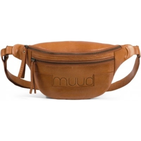MUUD Vegas Whisky - Handgemaakt leren heuptas 17x38cm