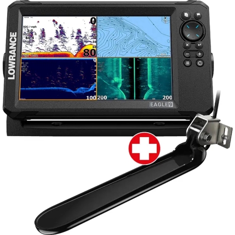 Lowrance Eagle 7 met TripleShot HD transducer fish finder/kaartplotter