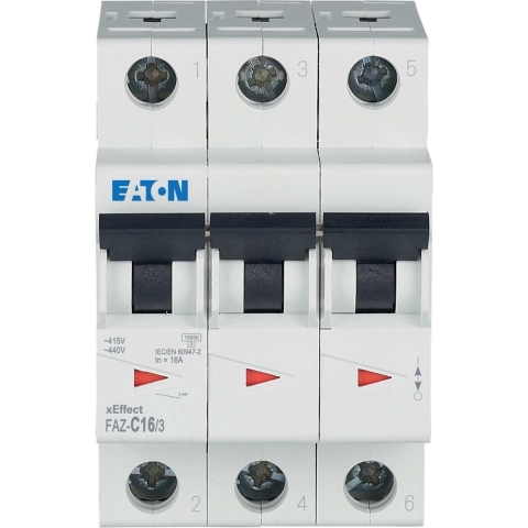 Eaton 278873 FAZ-C16/3 Zekeringautomaat 16 A 400 V/AC