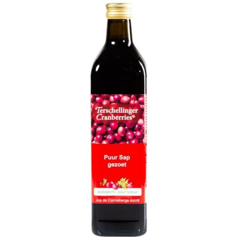 Terschellinger Cranberries Cranberrysap Eko Gezoet