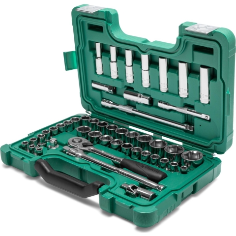 SATA Doppenset met ratel 1/2 inc 6-kant Metric/SAE - SAT09006SJ