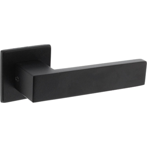 Intersteel Intersteel Deurkruk Amsterdam op vierkante rozet 50x50x5 mm mat zwart