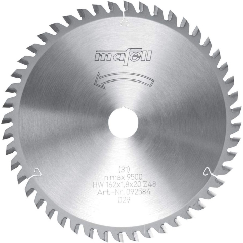 Mafell Zaagblad-HM 162 X 1,2 / 1,8 X 20 Mm, Z48, WZ