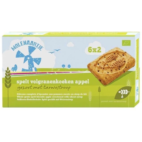Molenaartje Spelt Volgranenkoeken Appel