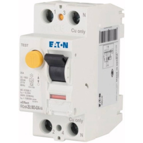 Eaton Y7-167119 FRCMM-25/2/003-G/A-NA Aardlekschakelaar 2-fasig G/A 25 A 0.003 A