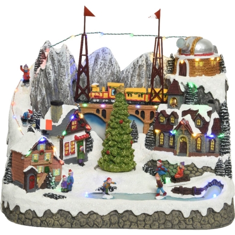 LED scenery l24.50b37.5h33 cm multi kerstverlichting - Lumineo