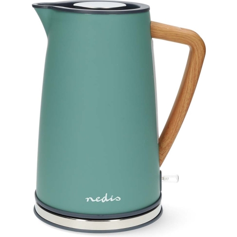 Nedis Waterkoker | 1.7 l | Soft-Touch | Groen | 360 graden draaibaar | Verborgen verwarmingselement | Strix®-controller | Droogkookbeveiliging -