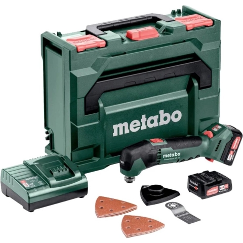 Metabo Accu-multitool | PowerMaxx MT 12 | 2,0 Ah accu (2 st) en SC 30 lader - 613089500