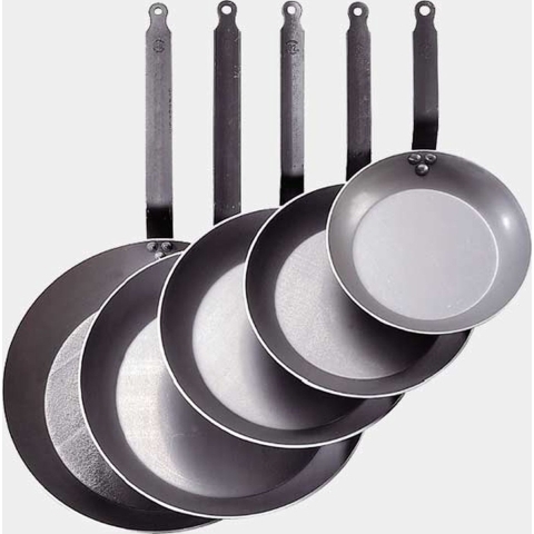 De Buyer Koekenpan Lyonnaise Carbon Plus - ø 26 cm - zonder anti-aanbaklaag