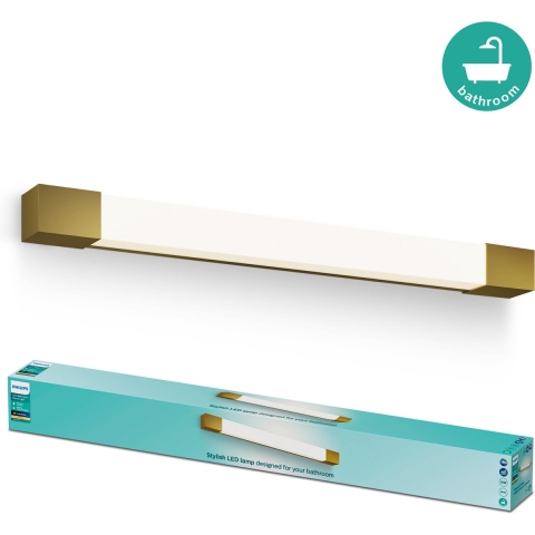 Philips Rover 8720169299511 LED-plafondlamp voor badkamer 10 W Warmwit Goud
