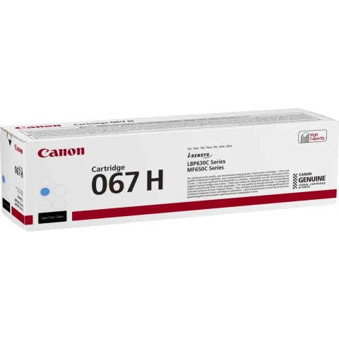 Canon Tonercassette 067 H Origineel Cyaan 2350 bladzijden 5105C002