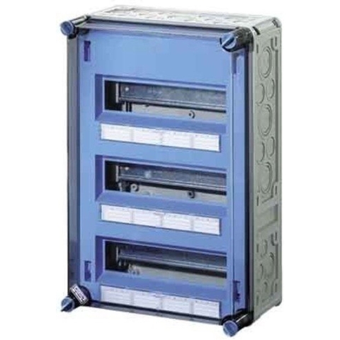 Hensel 2000606 Mi 1336 Kleine verdeelkast Opbouw (op muur) Aantal groepen: 36 Aantal rijen: 3 Inhoud: 1 stuk(s)