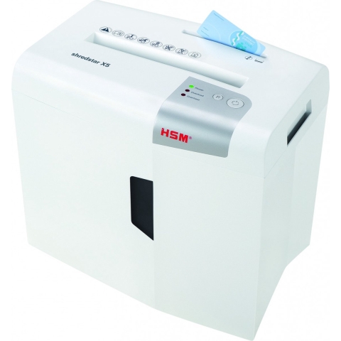 HSM shredstar X5 Papierversnipperaar 5 vellen Cross cut 4.5 x 30 mm P-4 18 l Ook geschikt voor CDs, DVDs, Creditcards