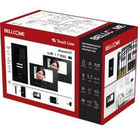 Bellcome Advanced 7 Video-Kit 2 Familie Complete set voor Video-deurintercom Kabelgebonden 14-delig Zwart
