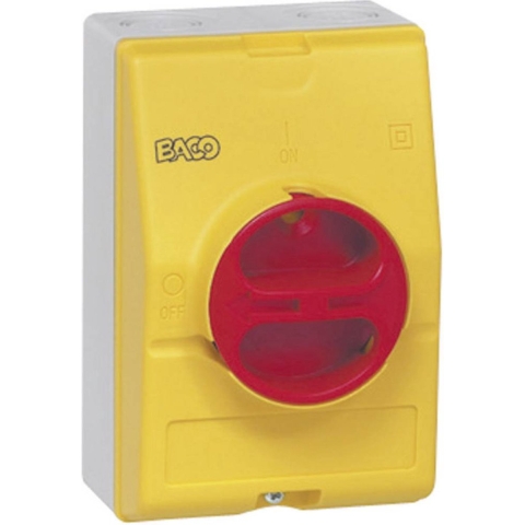 BACO 172361 Lastscheidingsschakelaar 63 A 1 x 90 ° Geel, Rood 1 stuk(s)