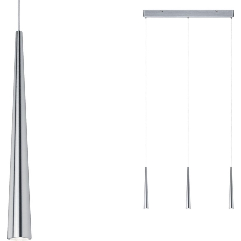 Paulmann Gutta 70930 LED-hanglamp LED LED vast ingebouwd 21 W Aluminium (geborsteld)