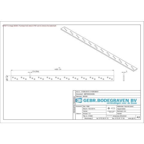 GB ankerstrip 600 30x5.0 verzinkt | 10 stuks - 17201506
