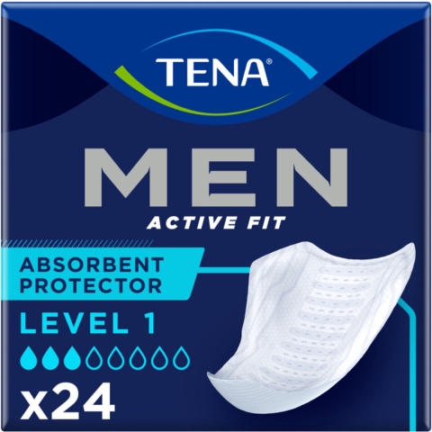 6x TENA Men Active Fit Level 1 24 stuks