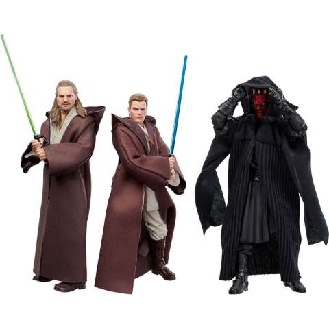 Hasbro Star Wars 3-Pack Qui-Gon Jinn, Darth Maul, Obi-Wan Kenobi