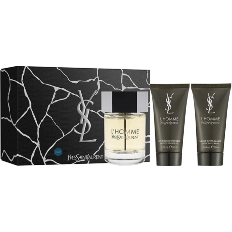 Yves Saint Laurent L'Homme Geschenkset Eau de Toilette Spray 100 ml + Douchegel 50 ml + Aftershave balm 50 ml 1 set