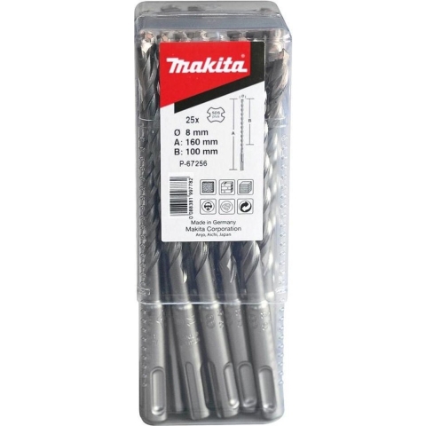 Makita Accessoires P2S:SDS-PLUS boor 10st Lengte 210mm