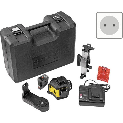 Stabila LAX 600, 12-V-System, 7-pcs (EU) Multilijnlaser Zelfnivellerend Reikwijdte (max.): 30 m