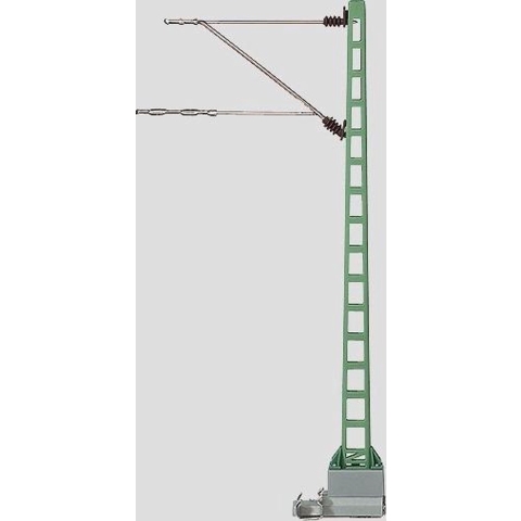 Märklin 74104 H0 Bovenleidingmast voor bruggen H0 Märklin C-rails (met ballastbed), H0 Märklin K-rails (zonder ballastbed) 5 stuk(s)