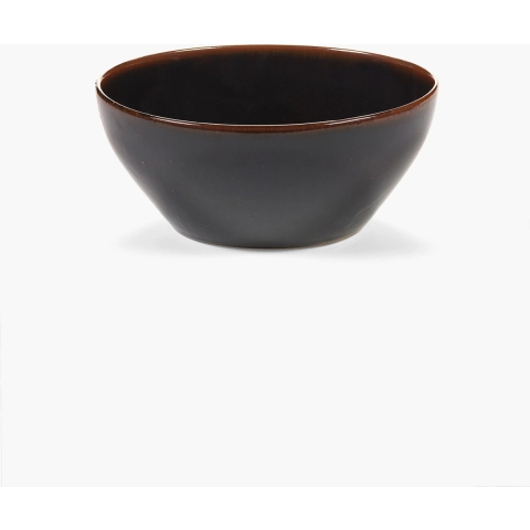 Serax Out Of Lines By Uncharted Saladeschaal 22x25 Black Brown