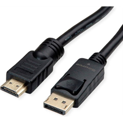 ROLINE DisplayPort Kabel DP - UHDTV, M/M, zwart, 10 m